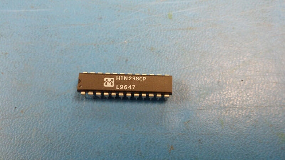 (2 PCS) HIN238CP HARRIS IC TXRX 4/4 RS232 FULL 24DIP