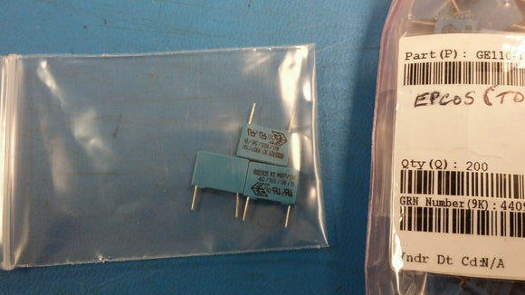 (10) B32921C3223M289 Safety Capacitors 0.022uF 305volts 20% X2 Radial 10mm 105C