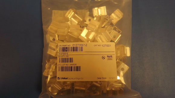(100PCS) 01270001Z Littelfuse Fuse Clips ACS CLIP 9/16