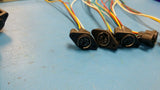 (5 PCS) MDC-166-010A PDI CONN FEMALE MINI DIN 6 CONTACTS 10cm(4") PANEL MOUNT