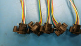 (5 PCS) MDC-166-010A PDI CONN FEMALE MINI DIN 6 CONTACTS 10cm(4") PANEL MOUNT