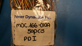 (5 PCS) MDC-166-010A PDI CONN FEMALE MINI DIN 6 CONTACTS 10cm(4") PANEL MOUNT