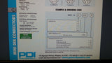 (5 PCS) MDC-166-010A PDI CONN FEMALE MINI DIN 6 CONTACTS 10cm(4") PANEL MOUNT
