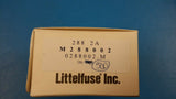 (25 PCS) 288002 LITTELFUSE Electric Fuse, Fast Blow, 2A, 250VAC, 100A