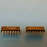 (2 PCS) UA3403PC VINTAGE 1978 FSC Op Amps Quad Low Power  ±15V/30V 14-Pin PDIP