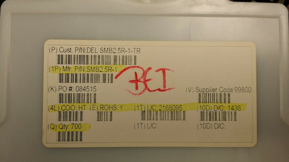 (100 PCS) SMB2.5R-1 API Delevan FERRITE BEAD 385 OHM 2SMD 1LN ROHS