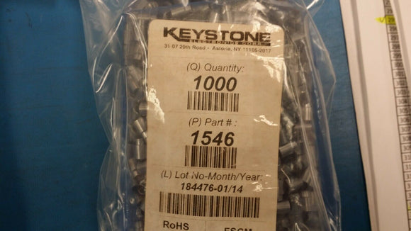 (10 PCS) 1546 KEYSTONE 6-32 Thread .25 inch high Swage Round Standoff
