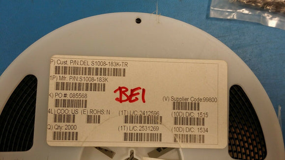 (2 PCS) S1008-183K API DELEVAN FIXED IND 18UH 10% 200MA 5 OHM SMD