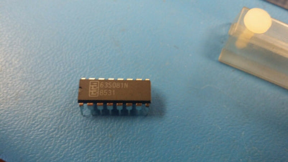(2 PCS) 63S081N MMI OTP ROM, 32X8, 25ns, CMOS, PDIP16
