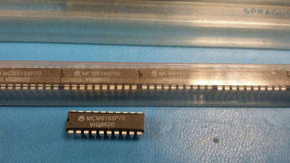 (18 PCS) MCM6168P70 MOT Standard SRAM, 4KX4, 60ns, CMOS, PDIP20 (TUBE OF 18 PCS)