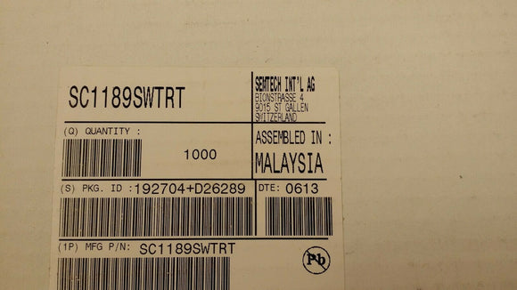 (1 PC) SC1189SWTRT SEMTECH IC REG TRPL BUCK/LNR 200KHZ 24-SOIC ROHS