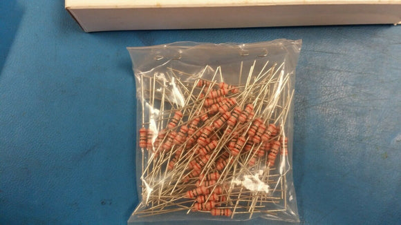 (10 PCS) CF100S-205-GBW RCD Fixed Resistor Carbon Film 1W 2.0M Ohm 400V 2% ROHS