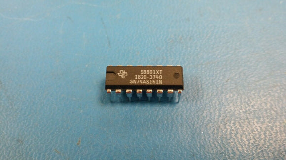 (2 PCS) 1820-3740 SN74AS161N TI / HP ICs Synchronous 4-Bit Binary Counter PDIP16