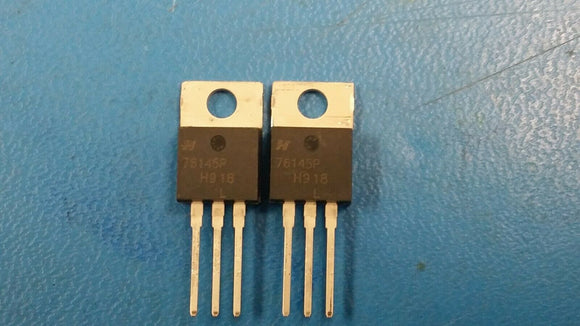(2 PCS) HUF76145P3 Harris Power FET Transistor 75A 30V 1-Element N-Ch TO-220
