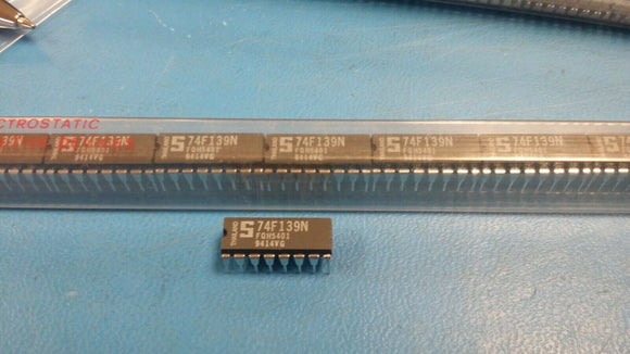 (15 PCS) 74F139N SIGNETICS IC DECODER/DEMUX DUAL 1-4 16DIP