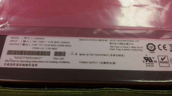 (1 PC) LCM300Q-T-4 ARTESYN AC/DC CONVERTER 24V 5V 310W