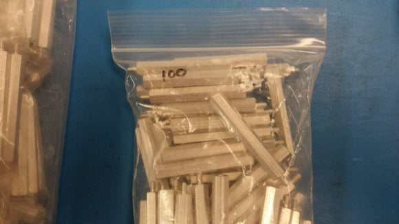 (10 PCS) 8411 KEYSTONE Standoff, 1/4 Hex, M-F, Threaded 4-40, Length 1.75