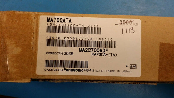 (10 PCS) MA2C700A0F, MA700ATA PANASONIC Diode Schottky 30V 30mA (DC) DO34-A1