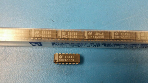 (25 PCS) DM74S05N NSC S SERIES, HEX 1-INPUT INVERT GATE, PDIP14
