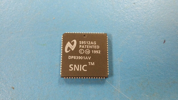 (1 PC) DP83901AV NSC LAN Controller, 2 Channel(s), 1.25MBps, CMOS, PLCC68