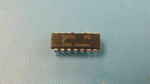 (10 PCS) 74F20PC FSC NAND Gate 2-Element 4-IN Bipolar 14-Pin PDIP