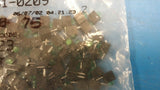 (5 PCS) 551-0209 Dialight LED CBI, Single Green Diffused, Tinted 2.1V 10mA, RA