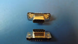 (2PCS) 2-5747706-0 HD20 Series 9 Position Straight Socket Board Mount D-Sub Conn