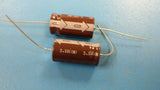 (2) KME16V472M16X31.5 Cap Aluminum Lytic 4700uF 16V 20% 105°C Axial (16X31.5mm)