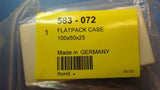 (1) 583-072 ABS FLATPACK CASE 100mm X 50mm X 25mm