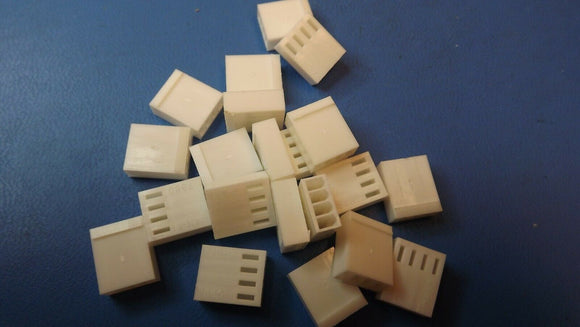 (20 PCS) 10-11-2043 MOLEX Connector Housing RCP 4 POS 2.54mm Crimp