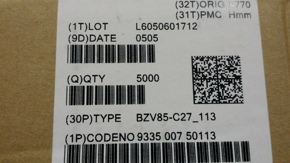 (200 PCS) BZV85-C27, PHILIPS Zener Diode 27V 1W ±5% Through Hole DO-41