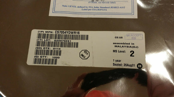 (1 PC) CS7054YDWR16 ON SEMI IC MOTOR DRIVER 8V-16V 16SOIC (0116DC)