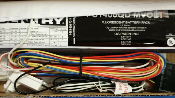 Lithonia POWER SENTRY EMERGENCY BACKUP BATTERY PACK Fluorescent PS1400QD BNIB