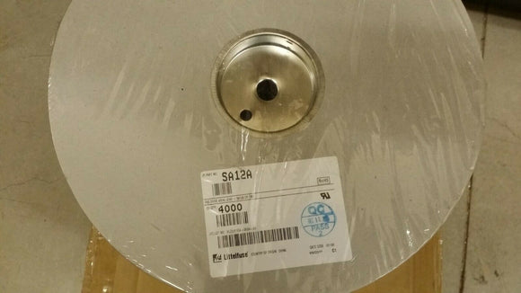 (10 PCS) SA12A LITTELFUSE 19.9V Clamp 25.6A Ipp Tvs Diode DO-204AC (DO-15) ROHS