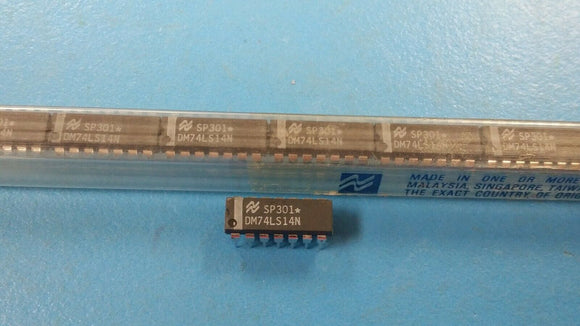 (10pcs) DM74LS14N Inverter IC 6 Channel Schmitt Trigger 14-PDIP