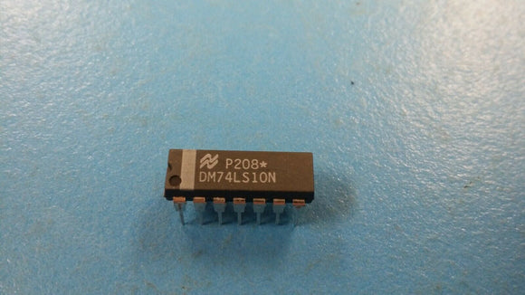 (10pcs) DM74LS10N Logic Circuit, 3 3-Input NAND, LS-TTL, 14 Pin, Plastic, DIP