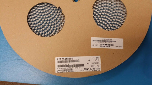 (200 PCS) ECE-V1JA010R PANASONIC CAP ALUMINUM 1uF 63V 20% SMD