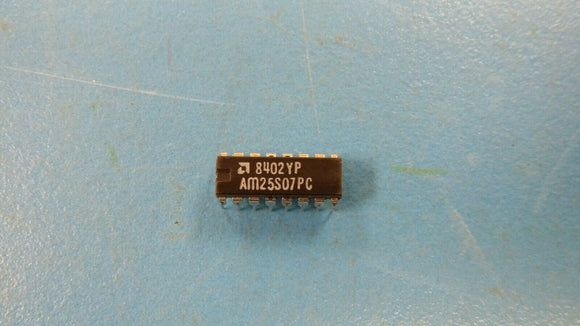 (1 pc) AM25S07PC Flip Flop, Hex, D Type, 16 Pin, Plastic