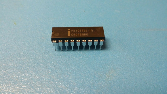 (2 PC) P51C259L-15 INTEL Static Column DRAM, 64KX4, 150ns, CMOS, PDIP18