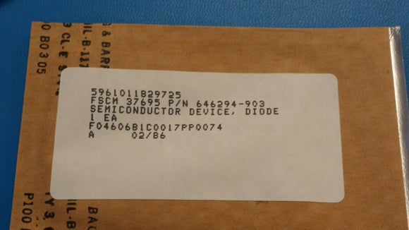 (1 PC) 5961-01-182-9725 646294-903 DKV6515B-099-001 Varactor diode