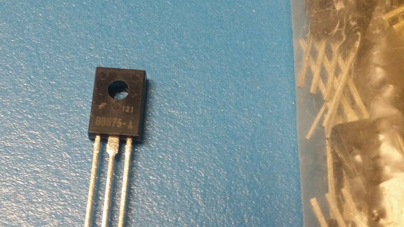 (25 PC) BD675A, BD675AS FSC Trans Darlington NPN 45V 4A 3-Pin(3+Tab) TO-126 ROHS