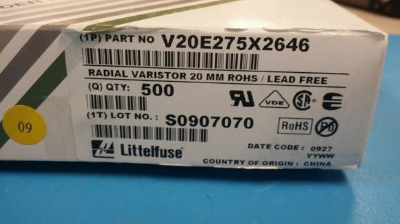 (100pcs) V20E275X2646 Radial Varistor 20MM ROHS