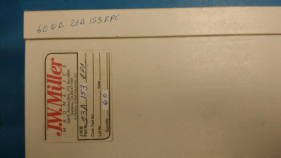 (1 PC) 23A153RPC JW MILLER 1.87mH-990.0uH Velvetork Adjustable R.F. Coil