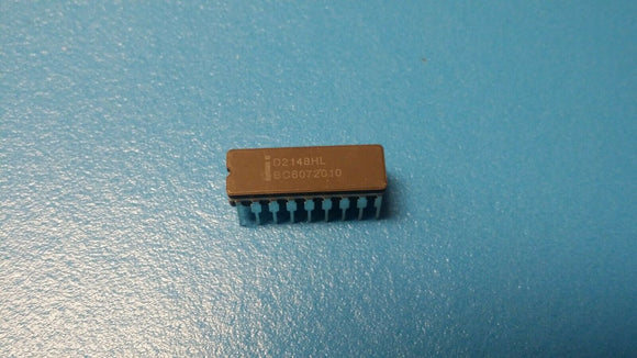 (1pc) D2148HL Static RAM, 1Kx4, 18 Pin, Ceramic, DIP