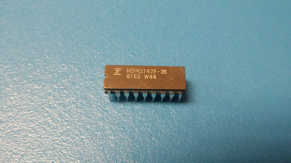 (1 PC) MBM2147F-35 Standard SRAM, 4KX1, 35ns, MOS, PDIP18