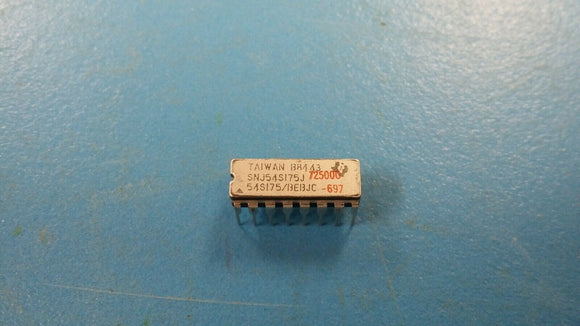 (1pc) SNJ54S175J/54S175/BEBJC D Flip-Flop, S Series, 1-Func, Positive Edge Trigg