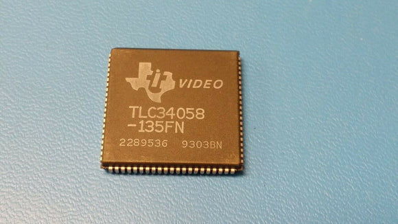 (1 PC) TLC34058-135FN TI Palette DAC, 1280 X 1024 Pixels, CMOS, PLCC-84