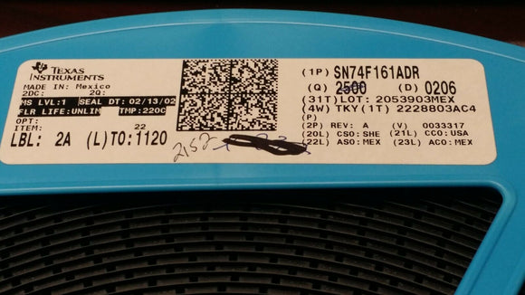 (15 PCS) SN74F161ADR TI IC SYNC 4BIT BINRY COUNTR 16SOIC