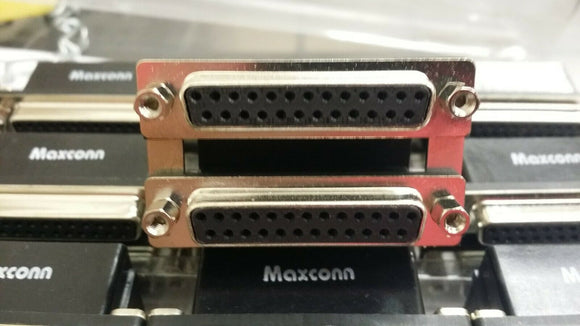 (1 PC) MST25S/25S-BNJ15 CONNECTOR D SUB FEMALE OVER FEMALE STACKED R/A T/H