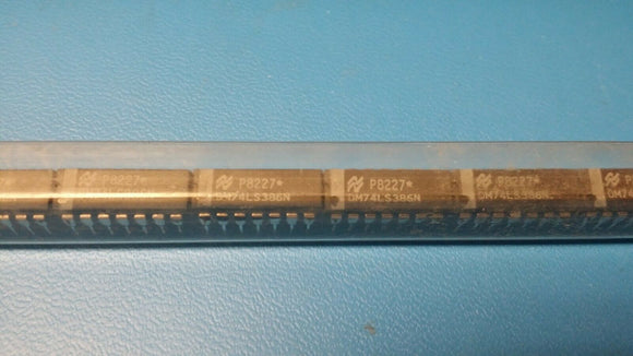 (10 PCS) DM74LS386N NSC XOR Gate, LS Series, 4-Func, 2-Input, TTL, PDIP14